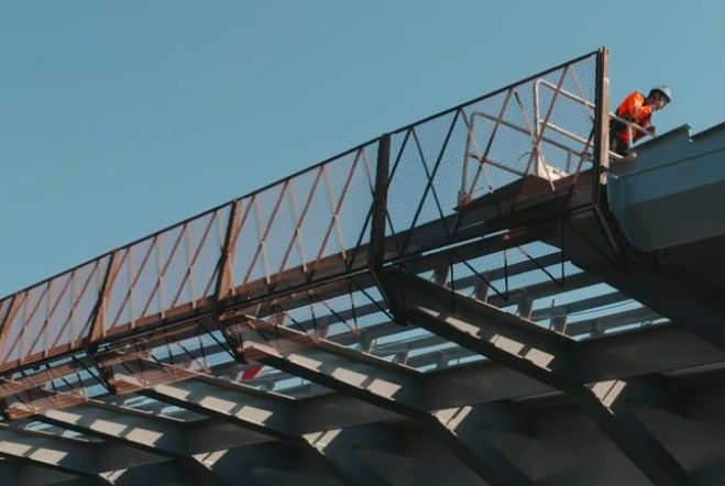 Garde-corps du pont Anne de Bretagne à Nantes